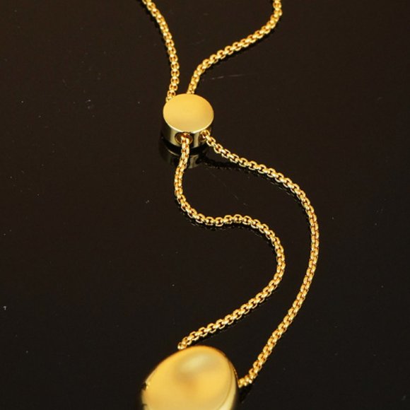 18K Gold-Plated Sweater Chain Necklace For Women - Picture 2 of 5